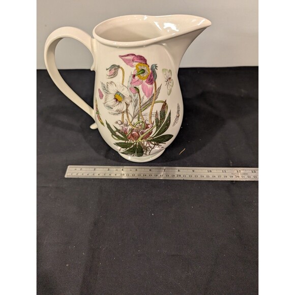 Portmeirion Botanic Garden Large Pitcher Jug 8.75" Pasque Flower Made in Britain - Picture 8 of 8
